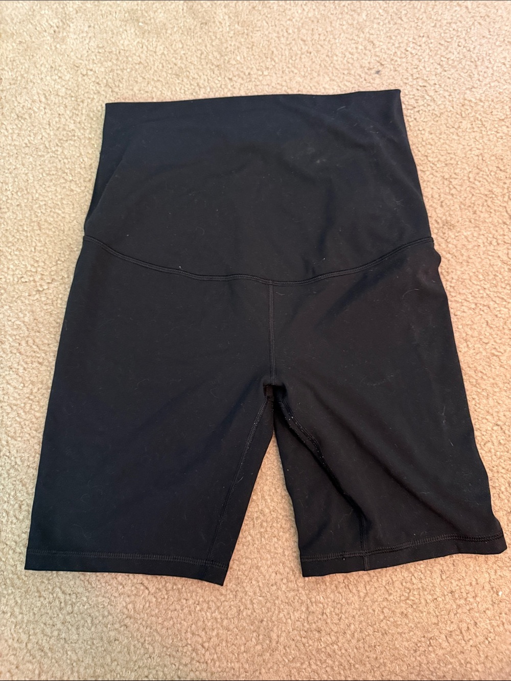 High-Waist Black Women's Bike Shorts
